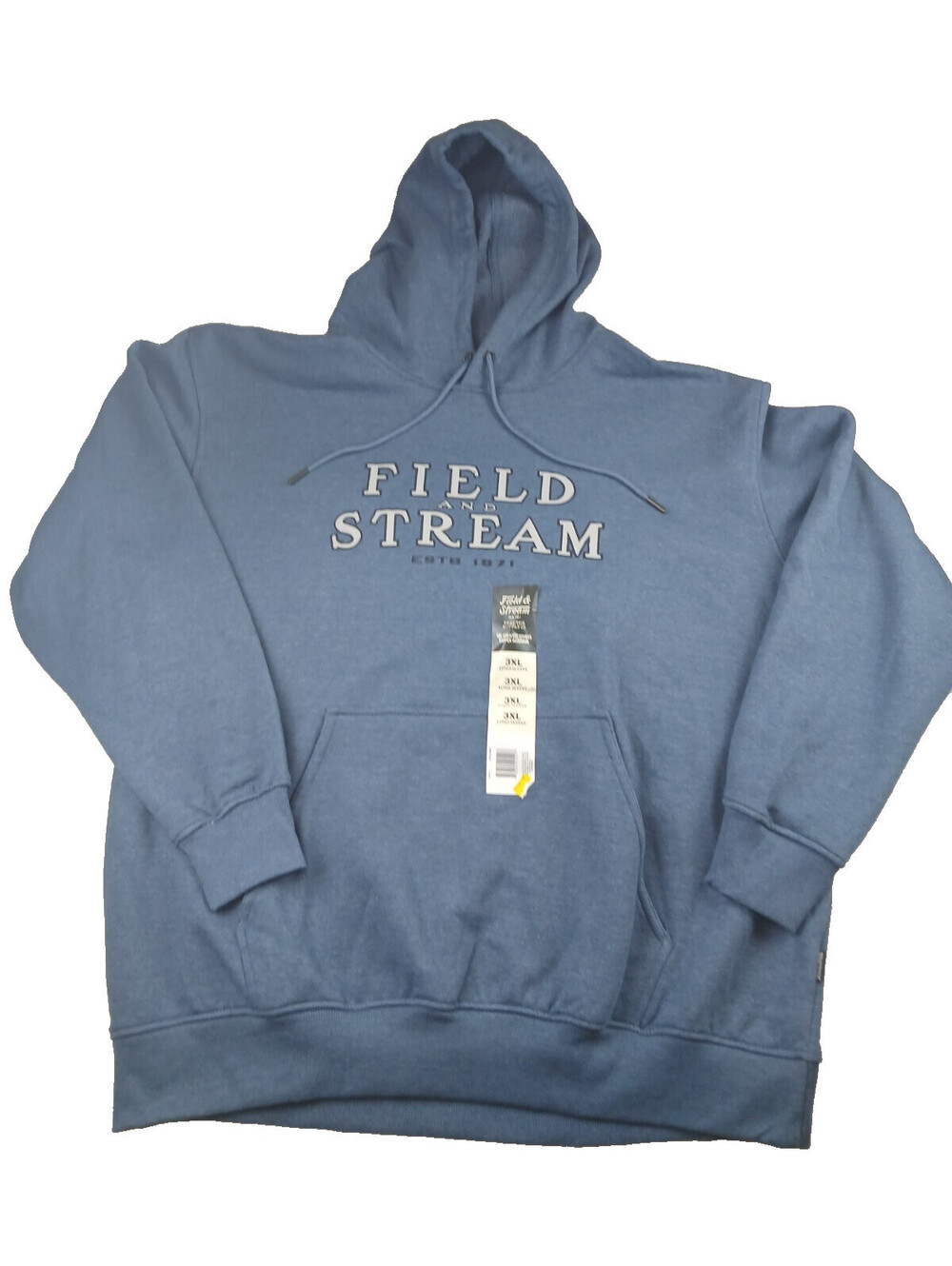 Men's Field & Stream Blue Tractor Supply Hoodie Long Sleeve Outdoor pullover 3XL